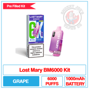 Lost Mary - BM6000 - Grape - Pre Filled Vape Kit
