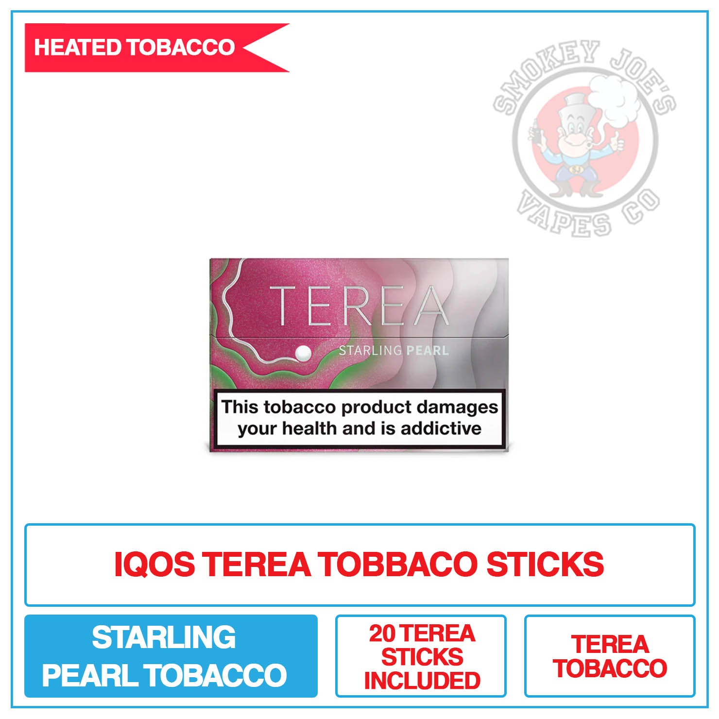 Terea - Starling Pearl - Tobacco - Sticks | Smokey Joes Vapes Co Terea - Starling Pearl - Tobacco - Sticks | Smokey Joes Vapes Co