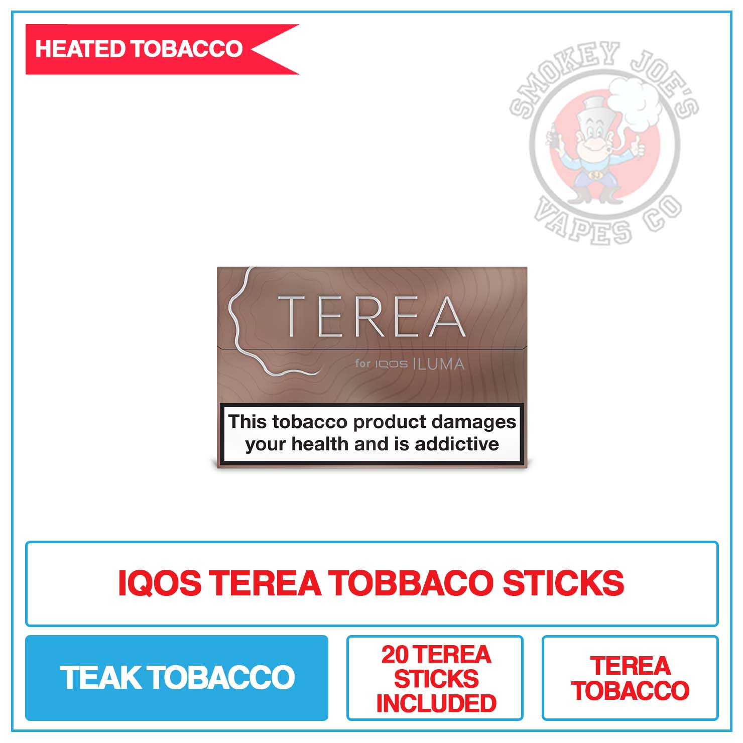 Terea - Teak - Tobacco Sticks | Smokey Joes Vapes Co Terea - Teak - Tobacco Sticks | Smokey Joes Vapes Co