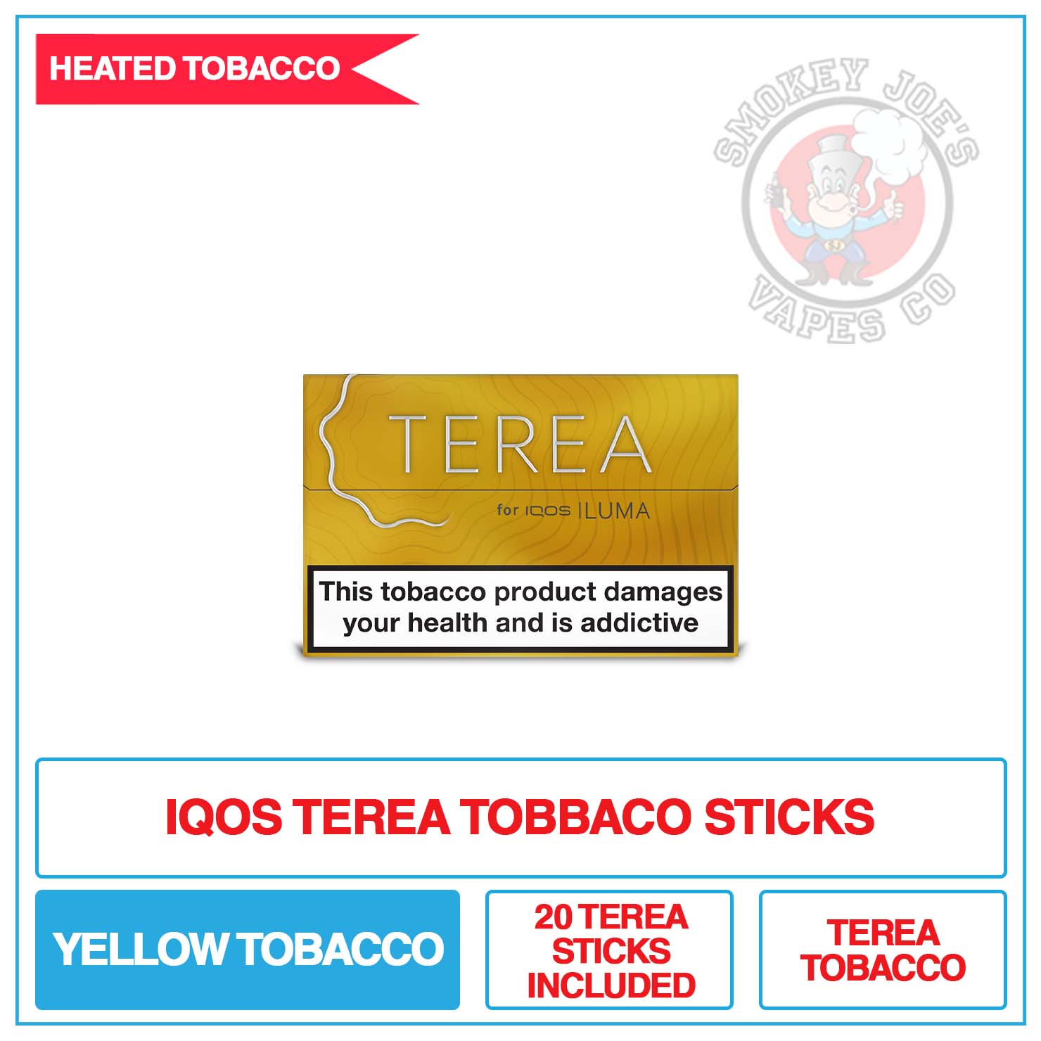 Terea - Yellow - Tobacco Sticks
