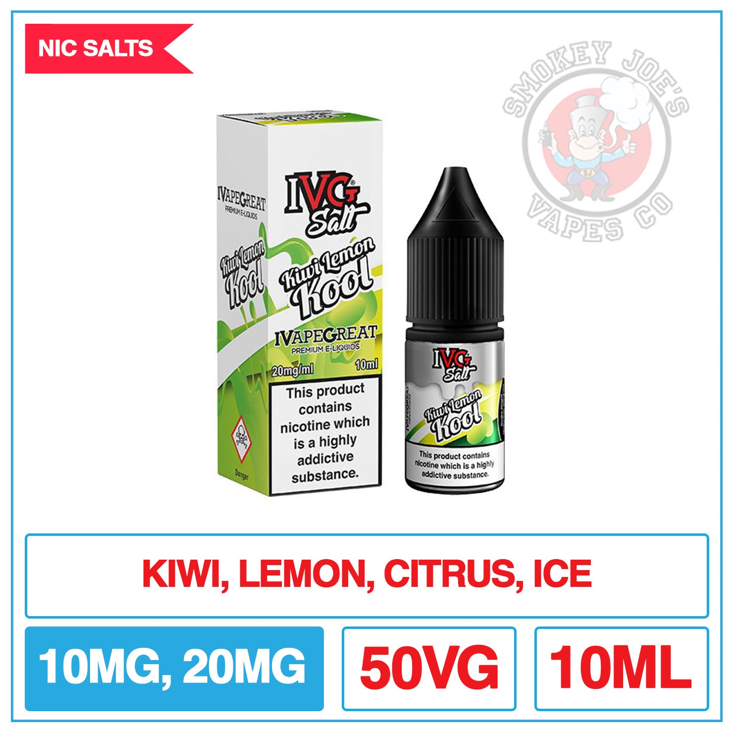 IVG - salts - Kiwi Kool | Smokey Joes Vapes Co IVG - salts - Kiwi Kool | Smokey Joes Vapes Co