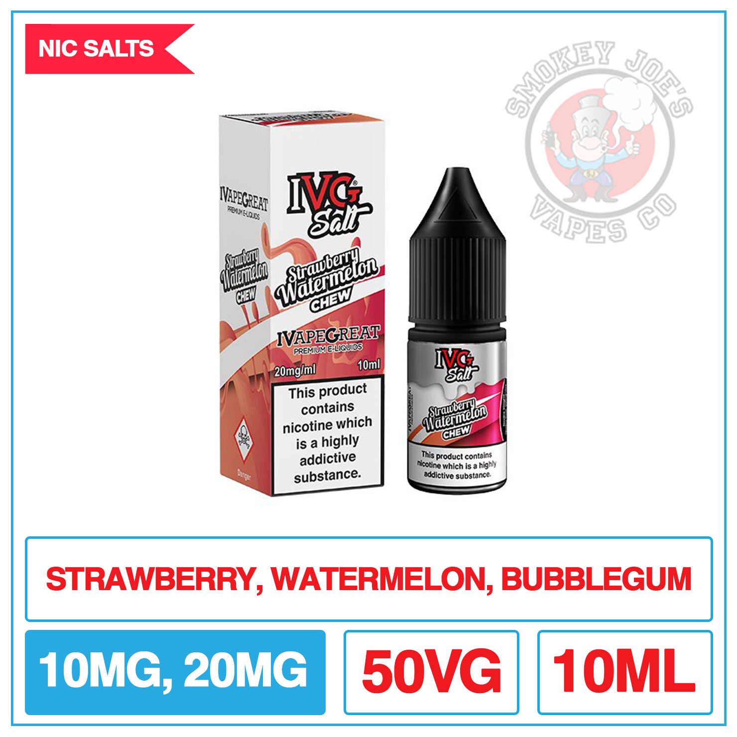 customized ivg salt e-cigarette PG/VG Base IVG Nic Salts E-Liquid |