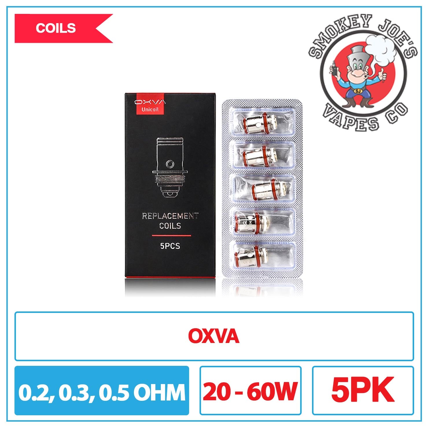 OXVA Origin UNI Coils - 5pk | Smokey Joes Vapes Co OXVA Origin UNI Coils - 5pk | Smokey Joes Vapes Co