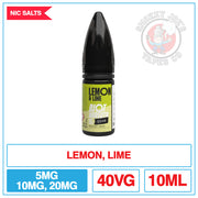 Riot Bar EDTN - Nic Salt - Lemon And Lime | Smokey Joes Vapes Co.