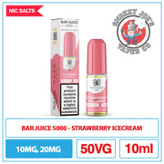 Bar Juice 5000 - Nic Salt - Strawberry Ice Cream | Smokey Joes Vapes Co