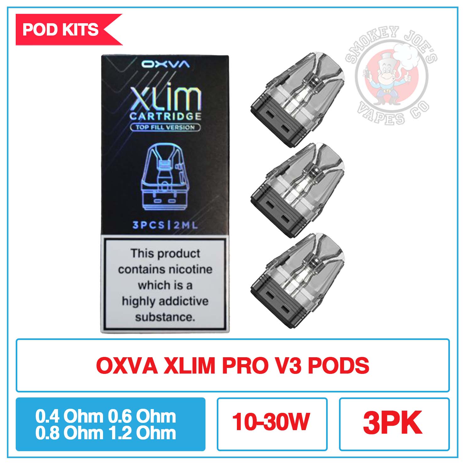 Oxva - Xlim - V3 - Replacement Pods - 3pk | Smokey Joes Vapes Co Oxva - Xlim - V3 - Replacement Pods - 3pk | Smokey Joes Vapes Co
