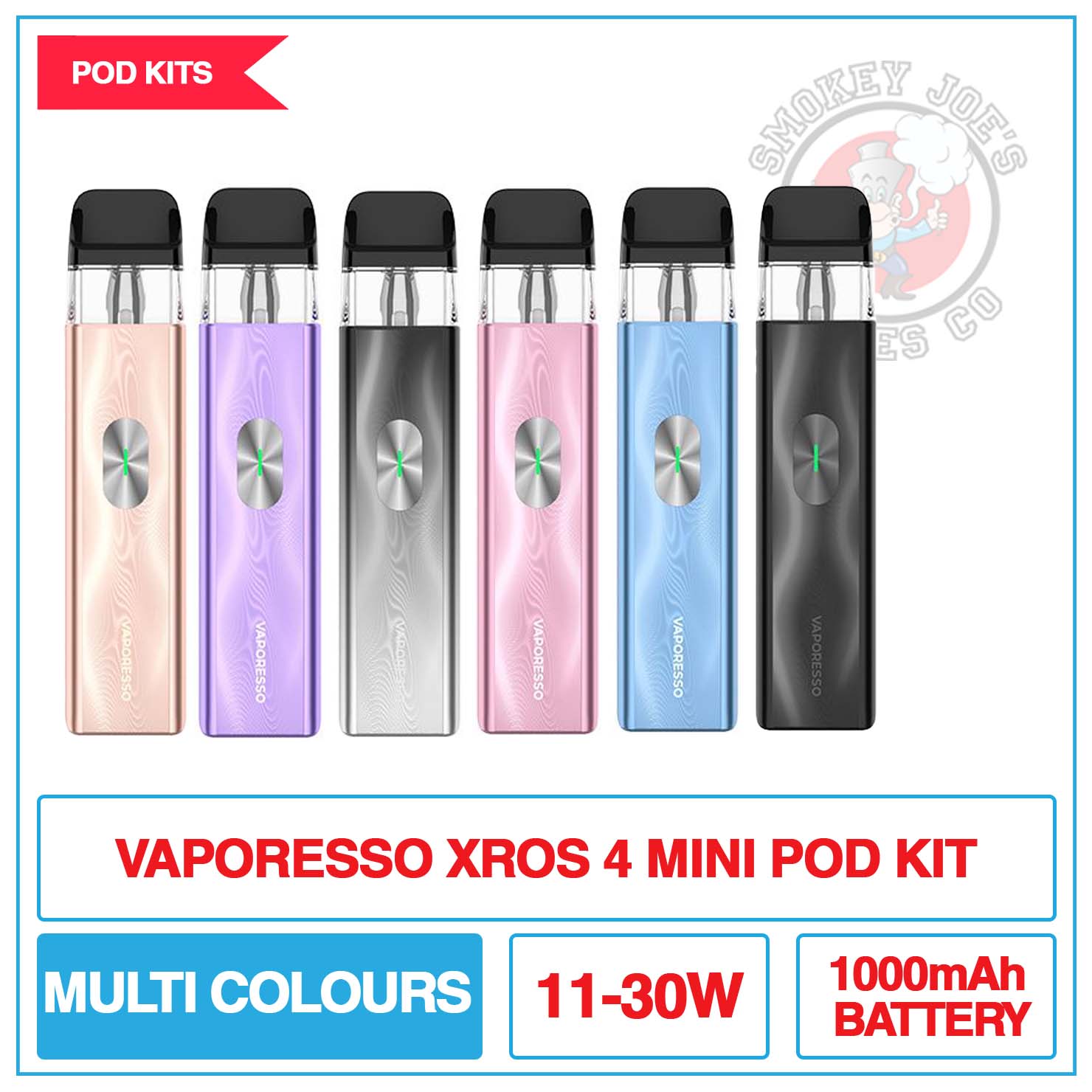 Vaporesso - Xros 4 Mini - Pod Kit | Smokey Joes Vapes Co Vaporesso - Xros 4 Mini - Pod Kit | Smokey Joes Vapes Co