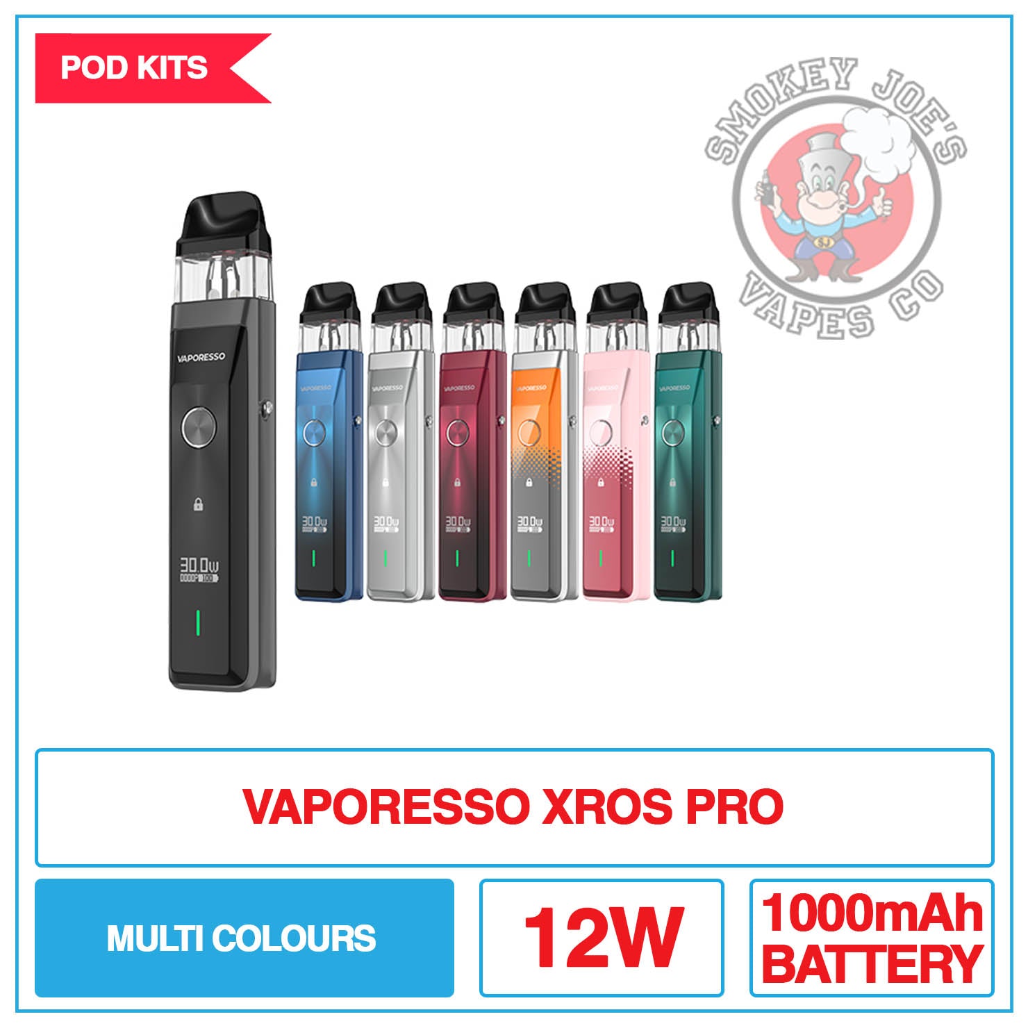 Vaporesso - Xros Pro - Pod Kit | Smokey Joes Vapes Co Vaporesso - Xros Pro - Pod Kit | Smokey Joes Vapes Co