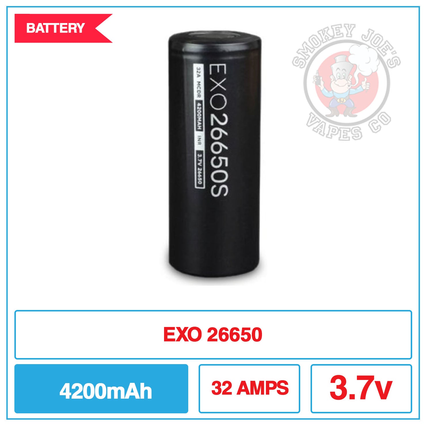 EXO 26650 Mod Battery | Smokey Joes Vapes Co EXO 26650 Mod Battery | Smokey Joes Vapes Co