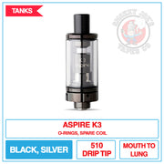 Aspire - K3 Tank | Smokey Joes Vapes Co.