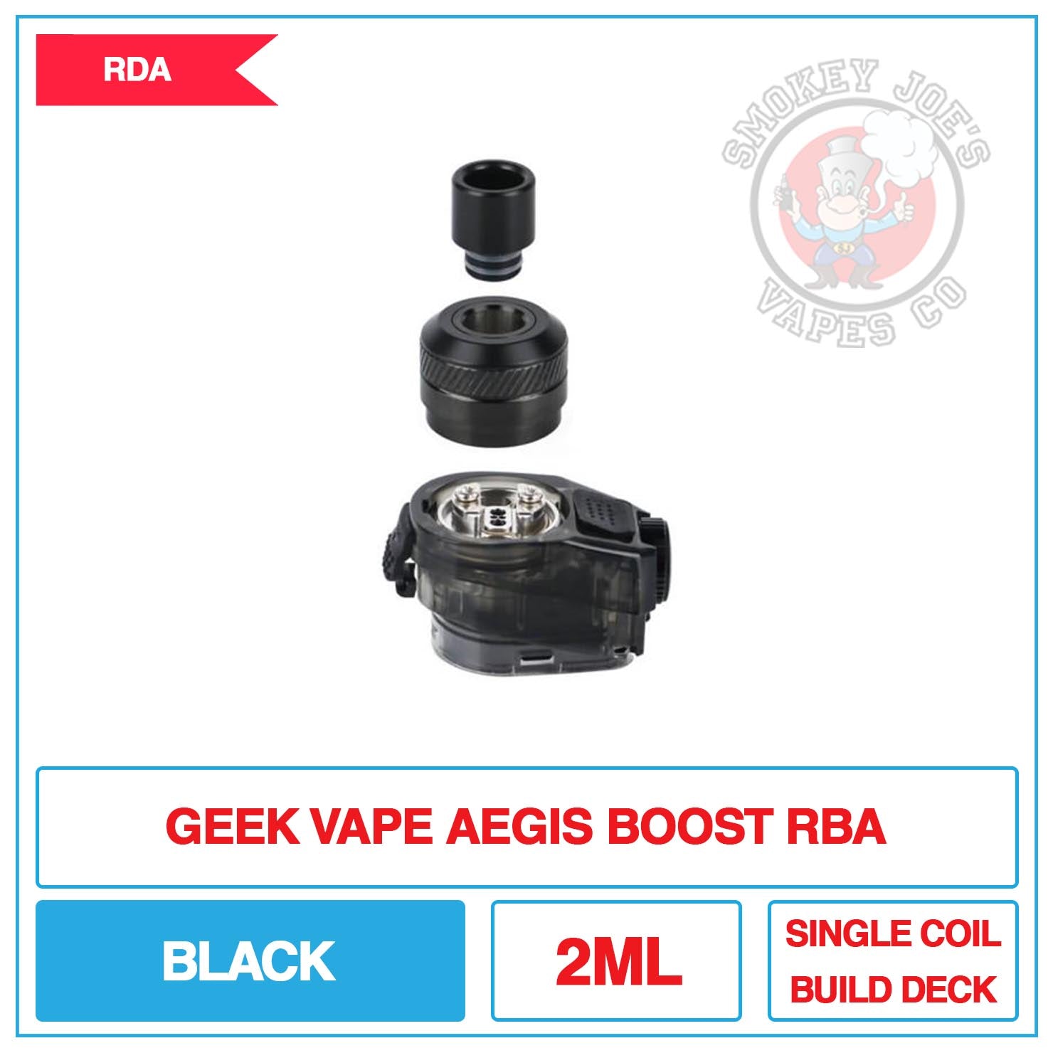 GeekVape Aegis Boost - RBA - 2ml | Smokey Joes Vapes Co GeekVape Aegis Boost - RBA - 2ml | Smokey Joes Vapes Co