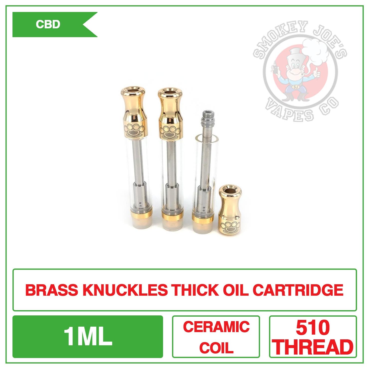 Brass Knuckles Battery (510 Thread) Adjustable Voltage w/Preheat
