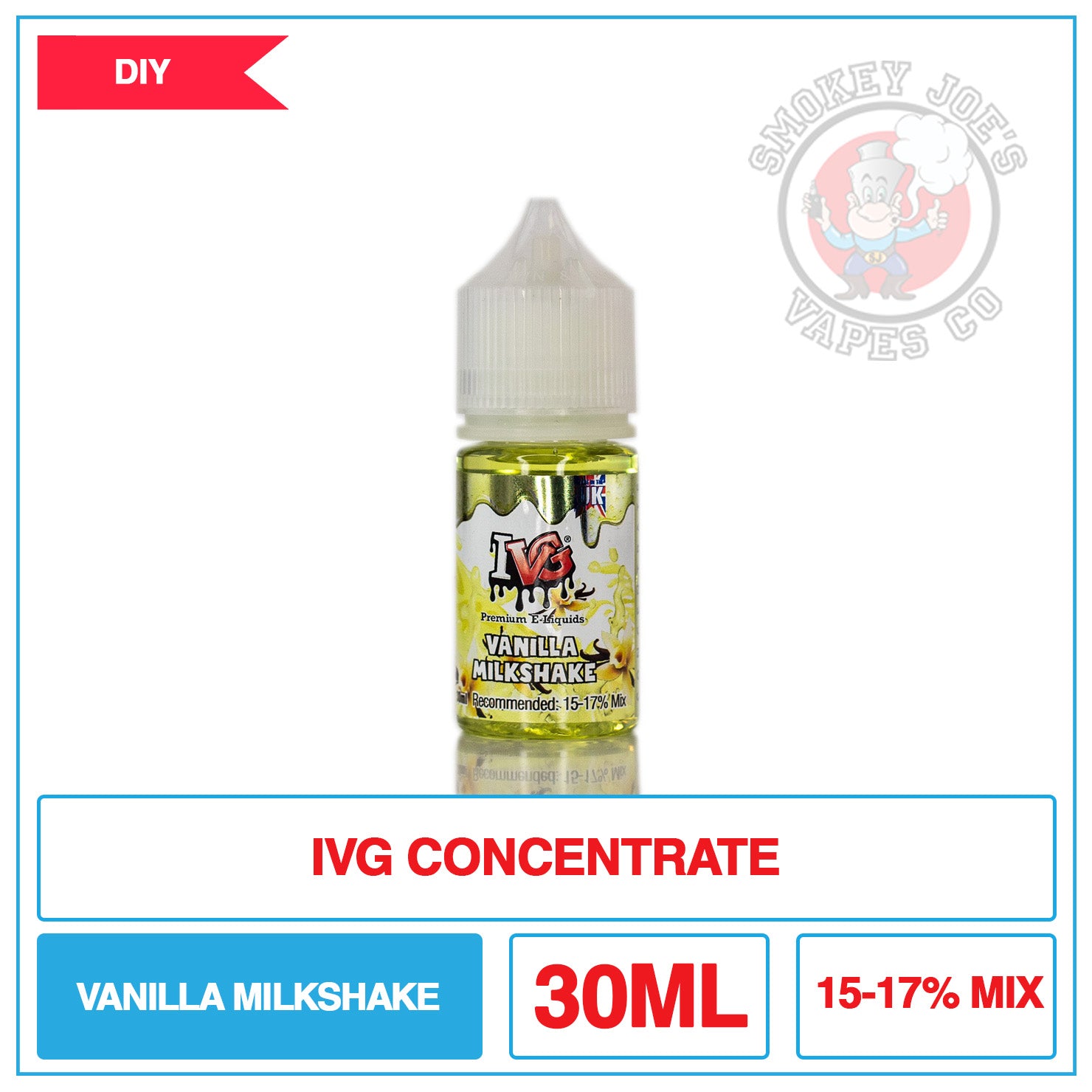 IVG Concentrate - Vanilla Milkshake - 30ml | Smokey Joes Vapes Co IVG Concentrate - Vanilla Milkshake - 30ml | Smokey Joes Vapes Co