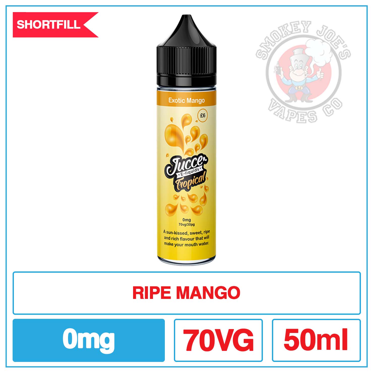 Jucce Tropical - Exotic Mango - 50ml | Smokey Joes Vapes Co Jucce Tropical - Exotic Mango - 50ml | Smokey Joes Vapes Co