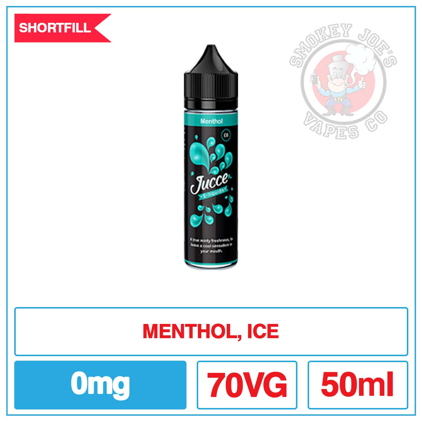 Jucce - Menthol - 50ml | Smokey Joes Vapes Co Jucce - Menthol - 50ml | Smokey Joes Vapes Co