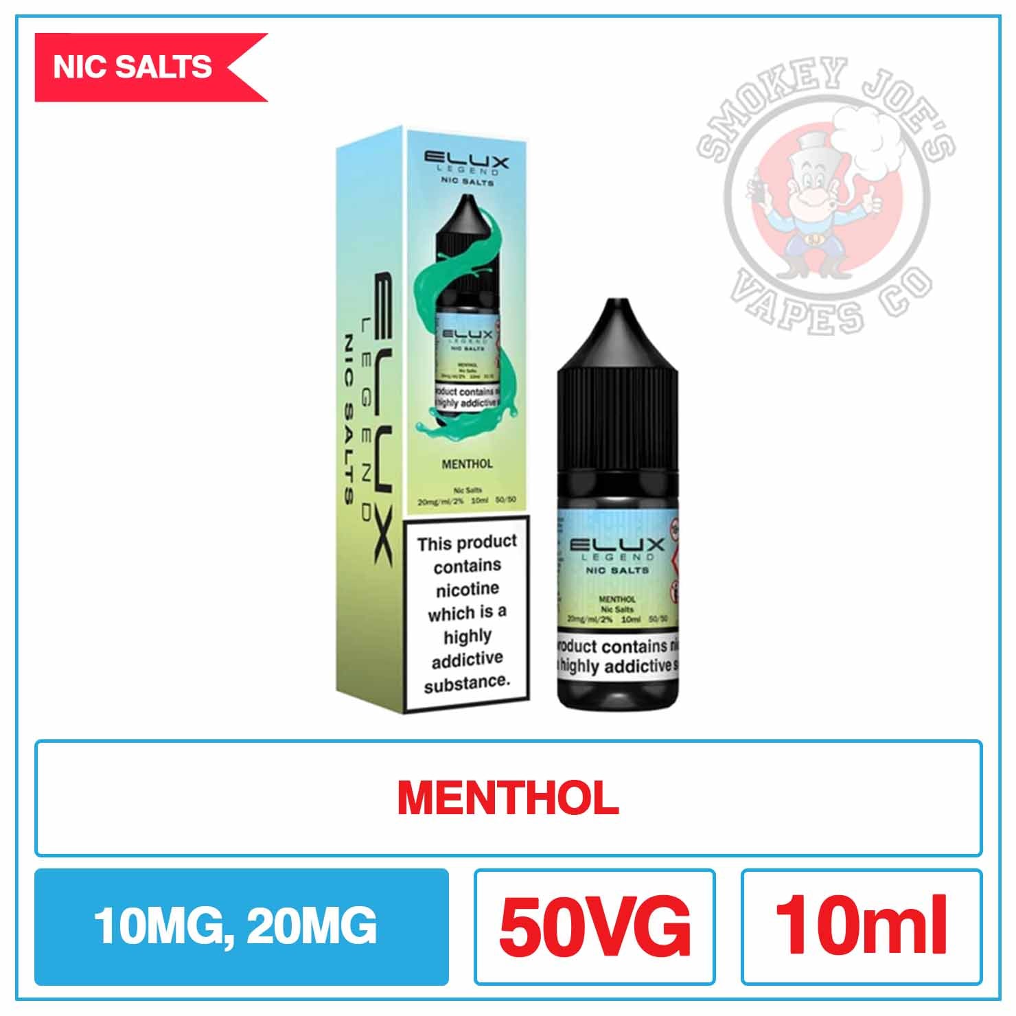 Elux Legend - Nic Salt - Menthol | Smokey Joes Vapes Co Elux Legend - Nic Salt - Menthol | Smokey Joes Vapes Co