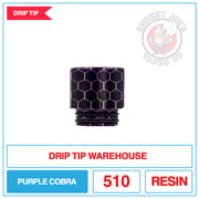 Drip Tip Warehouse - 810 Drip Tip - Purple Cobra |  Smokey Joes Vapes Co.