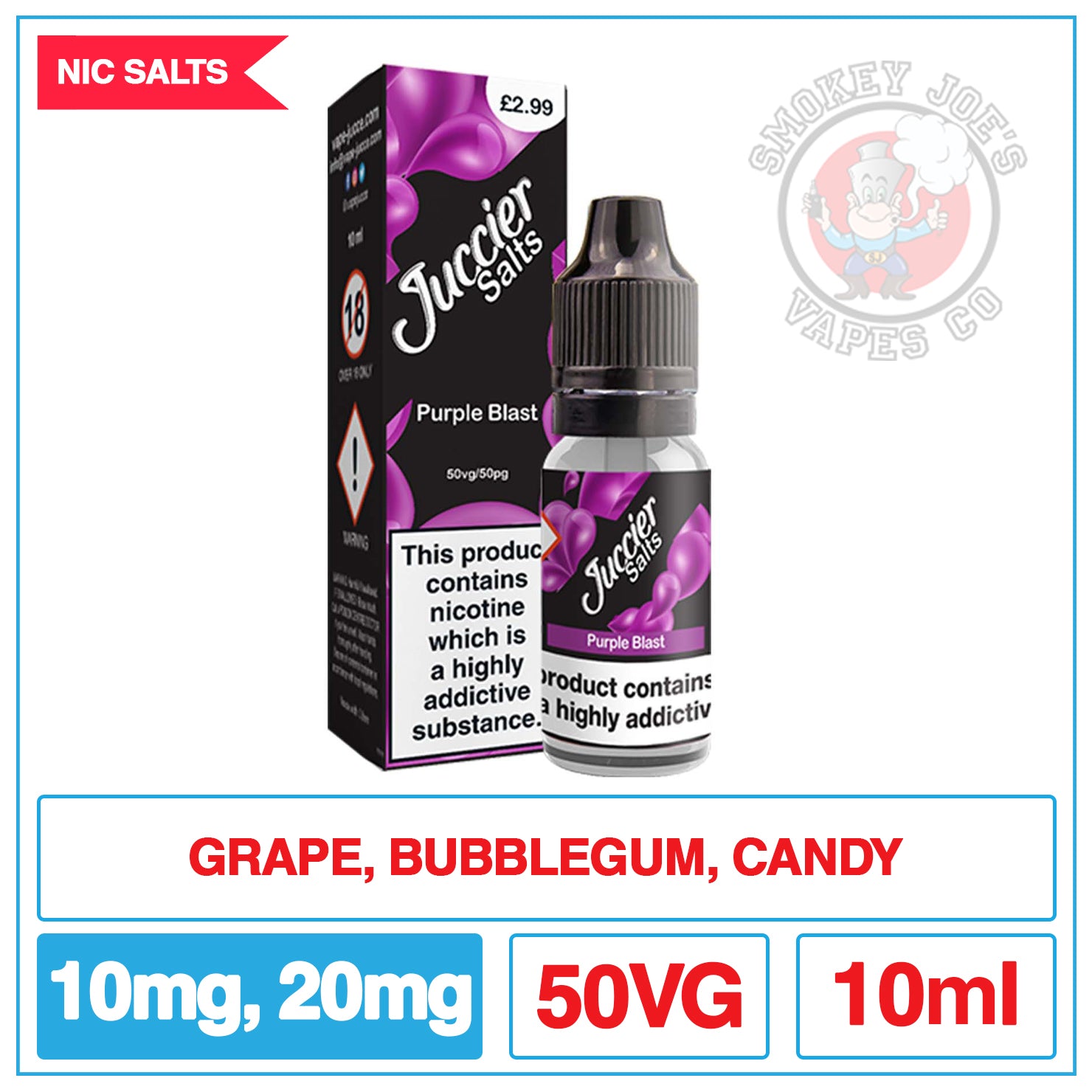 Juccier Salt - Purple Blast | Smokey Joes Vapes Co Juccier Salt - Purple Blast | Smokey Joes Vapes Co