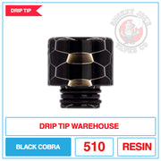 Drip Tip Warehouse - 510 Drip Tip - Black Cobra |  Smokey Joes Vapes Co.