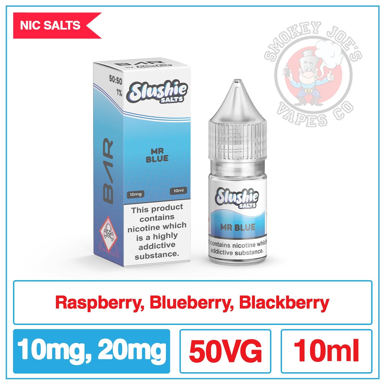Slushie Bar Salts - Mr Blue | Smokey Joes Vapes Co Slushie Bar Salts - Mr Blue | Smokey Joes Vapes Co