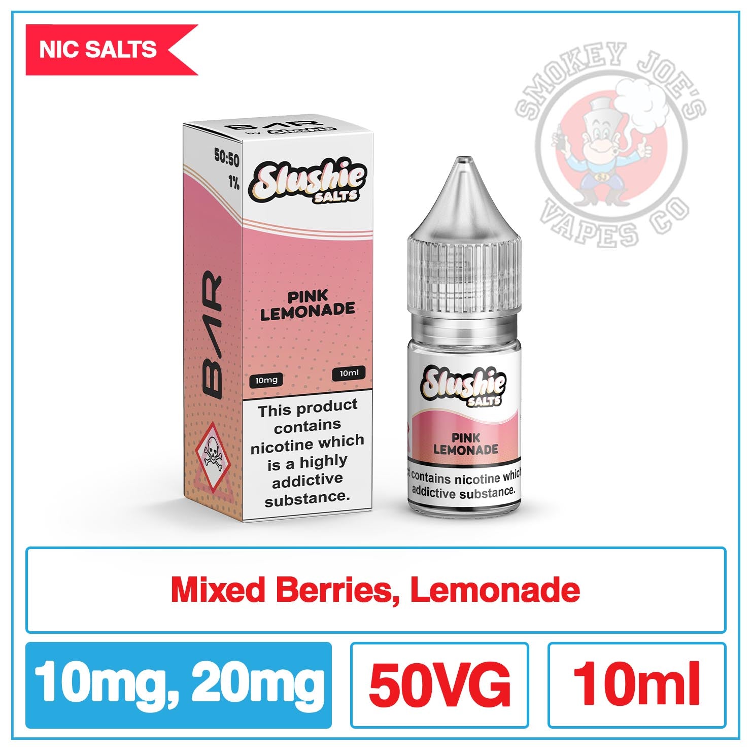 Slushie Bar Salts - Pink Lemonade | Smokey Joes Vapes Co Slushie Bar Salts - Pink Lemonade | Smokey Joes Vapes Co