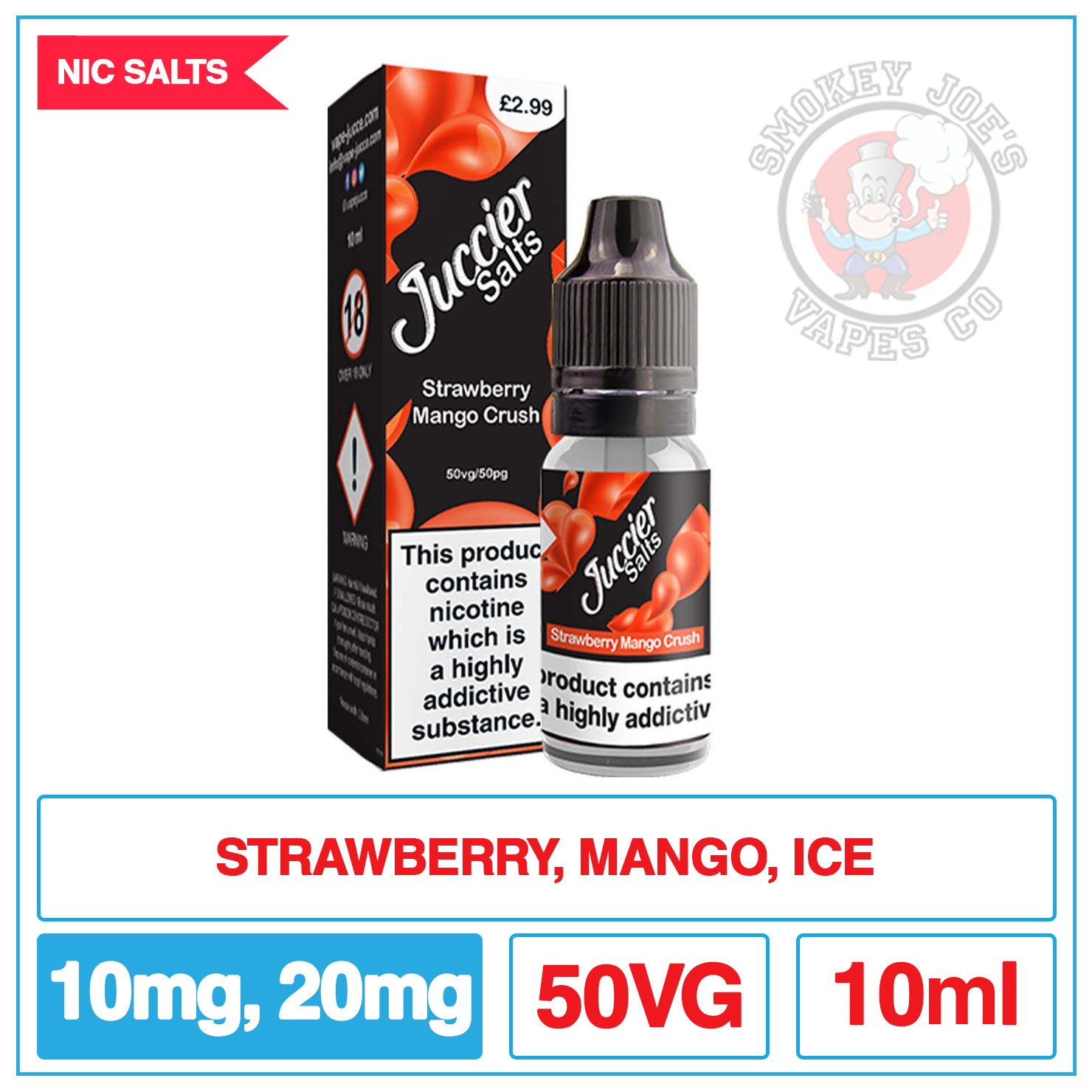 Juccier Salt - Strawberry Mango Crush | Smokey Joes Vapes Co Juccier Salt - Strawberry Mango Crush | Smokey Joes Vapes Co