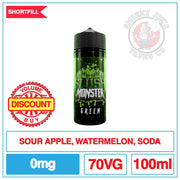 Slush Monster - Green - 100ml | Smokey Joes Vapes Co