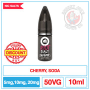 Riot Squad Salts - Cherry Fizzle | Smokey Joes Vapes Co