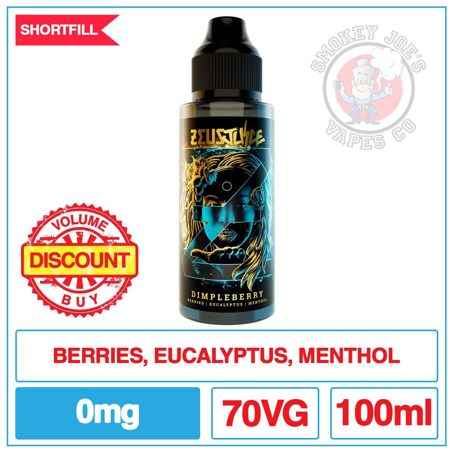 phoenix tears vape juice Zeus Juice - Dimpleberry - 100ml