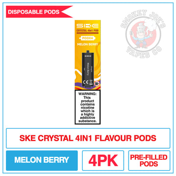 SKE Crystal 4 In 1 - Replacement Pods - Melon Berry