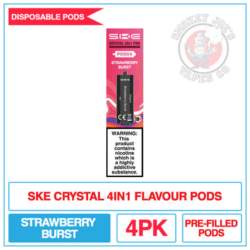 SKE Crystal 4 In 1 - Replacement Pods - Strawberry Burst