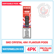 SKE Crystal 4 In 1 - Replacement Pods - Watermelon Ice