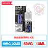 Bar Series Salt - Blueberry Ice | Smokey Joes Vapes Co