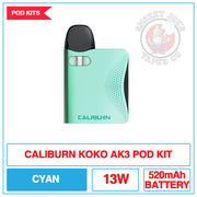 Uwell - Caliburn Koko - AK3 - Pod Kit - Cyan | Smokey Joes Vapes Co