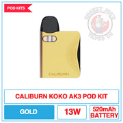Uwell - Caliburn Koko - AK3 - Pod Kit - Gold | Smokey Joes Vapes Co