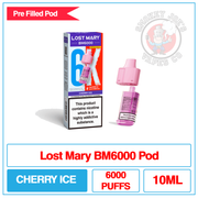 Lost Mary - BM6000 - Cherry Ice - Pre Filled Pod
