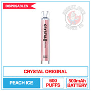 Crystal Original - Peach Ice | Smokey Joes Vapes Co