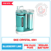 SKE Crystal 4 In 1 - Blueberry Lime - Vape Kit | Smokey Joes Vapes Co