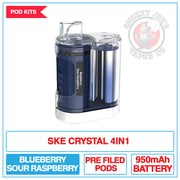 SKE Crystal 4 In 1 - Blueberry Sour Raspberry - Vape Kit| Smokey Joes Vapes Co