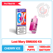 Lost Mary - BM6000 - Cherry Ice - Pre Filled Vape Kit
