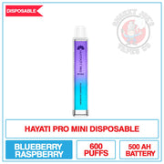 Hayati Pro Mini Disposable Blueberry Raspberry | Smokey Joes Vapes Co