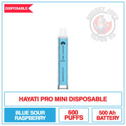 Hayati Pro Mini Disposable Blue Sour Raspberry | Smokey Joes Vapes Co
