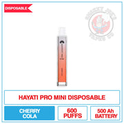 Hayati Pro Mini Disposable Cherry Cola | Smokey Joes Vapes Co