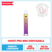 Hayati Pro Mini Disposable Ribbery Lemonade | Smokey Joes Vapes Co