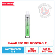 Hayati Pro Mini Disposable Watermelon Ice | Smokey Joes Vapes Co