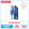 IVG - 2400 Disposable Vape - Blueberry Fusion | Smokey Joes Vapes Co