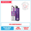 IVG - 2400 Disposable Vape - Blue Razz Cherry | Smokey Joes Vapes Co