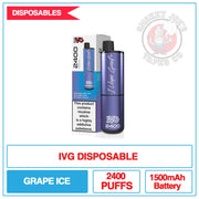 IVG - 2400 Disposable Vape - Grape Ice | Smokey Joes Vapes Co