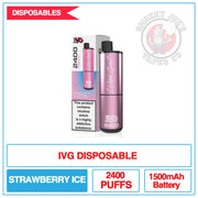IVG - 2400 Disposable Vape - Strawberry Ice | Smokey Joes Vapes Co