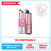 IVG - 2400 Disposable Vape - Strawberry Mint Menthol Mojito | Smokey Joes Vapes Co